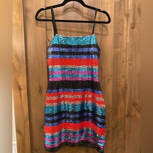 WAYF Sequined Mini Dress, size S
